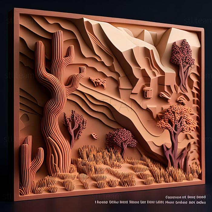 3D model Mesquite Texas (STL)